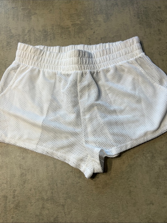 Forever 21 Pants - Forever 21 White Mesh Athletic Shorts